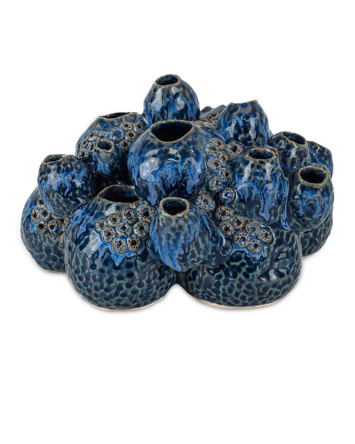 Currey and Company - 1200-1046 - Sculpture - Sulawasi - Reactive Dark Blue