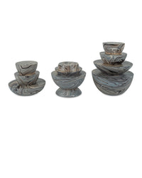 Currey and Company - 1200-1049 - Box Set of 3 - Marbleized - Marbleized Gray