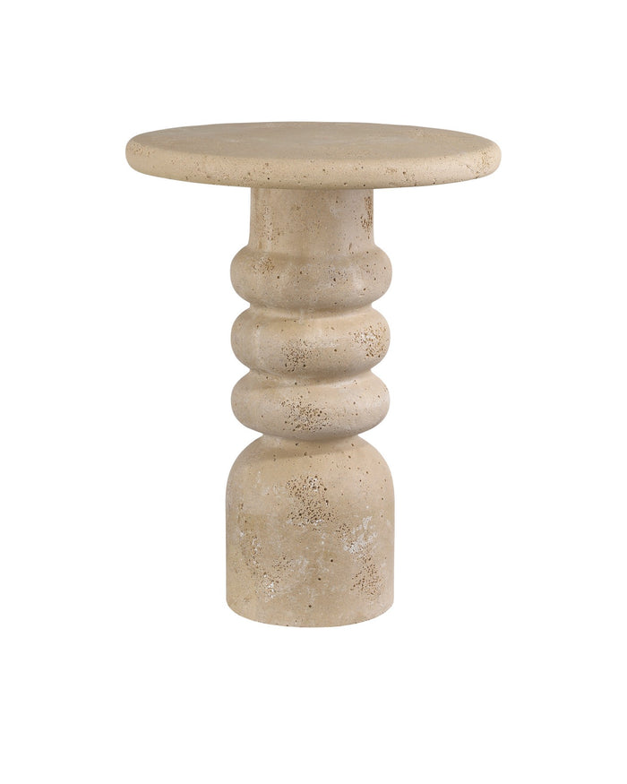 Currey and Company - 3000-0322 - Accent Table - Rocco - Beige
