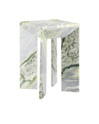 Currey and Company - 3000-0326 - Accent Table - Minerale Green Onyx Accent Table - Natural