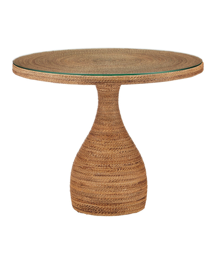 Currey and Company - 3000-0331 - Entry Table - Dominica - Natural/Clear