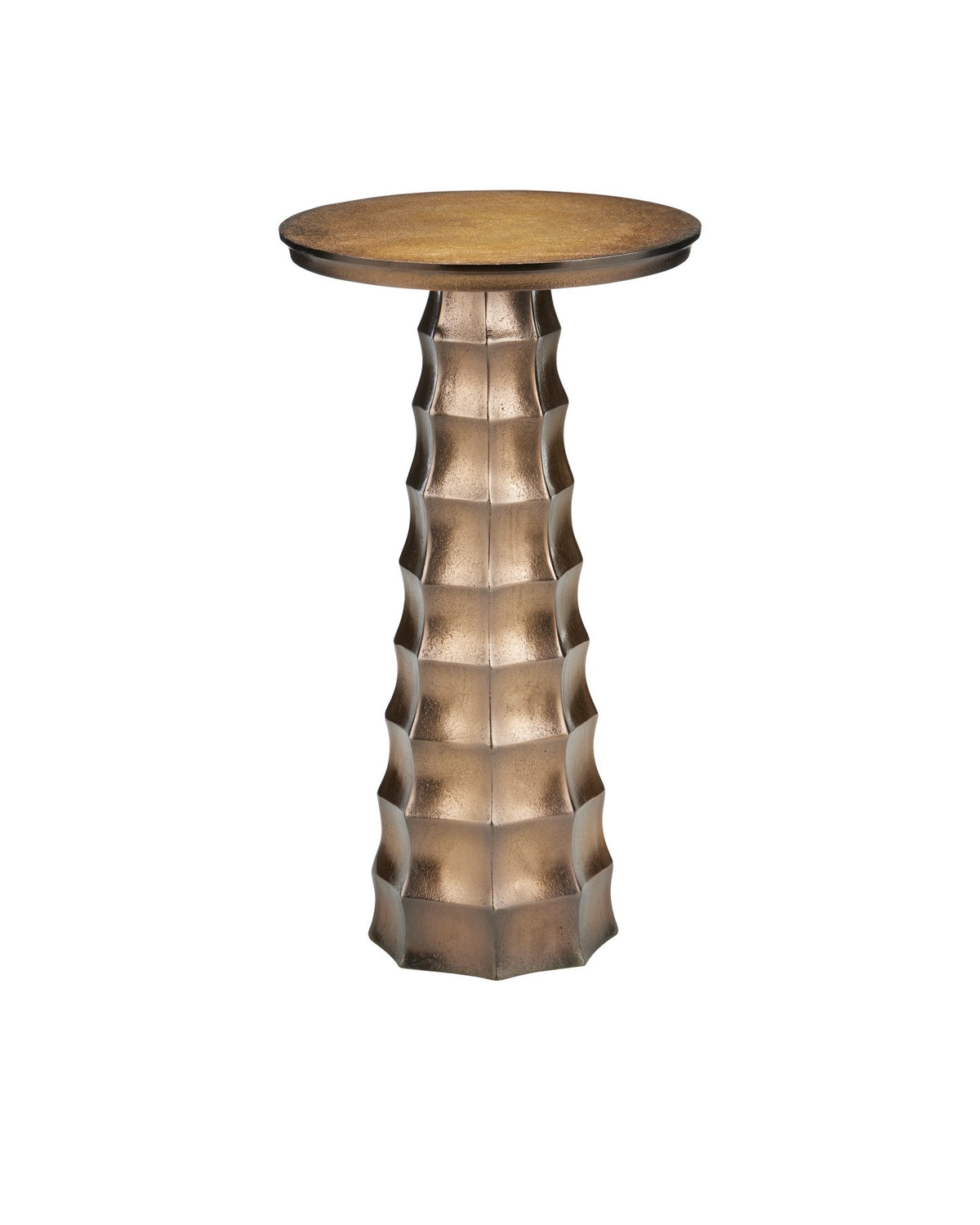 Currey and Company - 4000-0229 - Drinks Table - Gridiron - Antique Brass