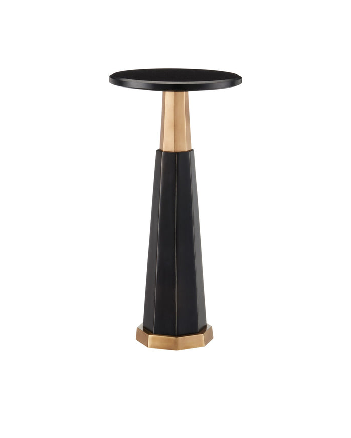 Currey and Company - 4000-0234 - Drinks Table - Gieves - Black/Bronze/Antique Brass