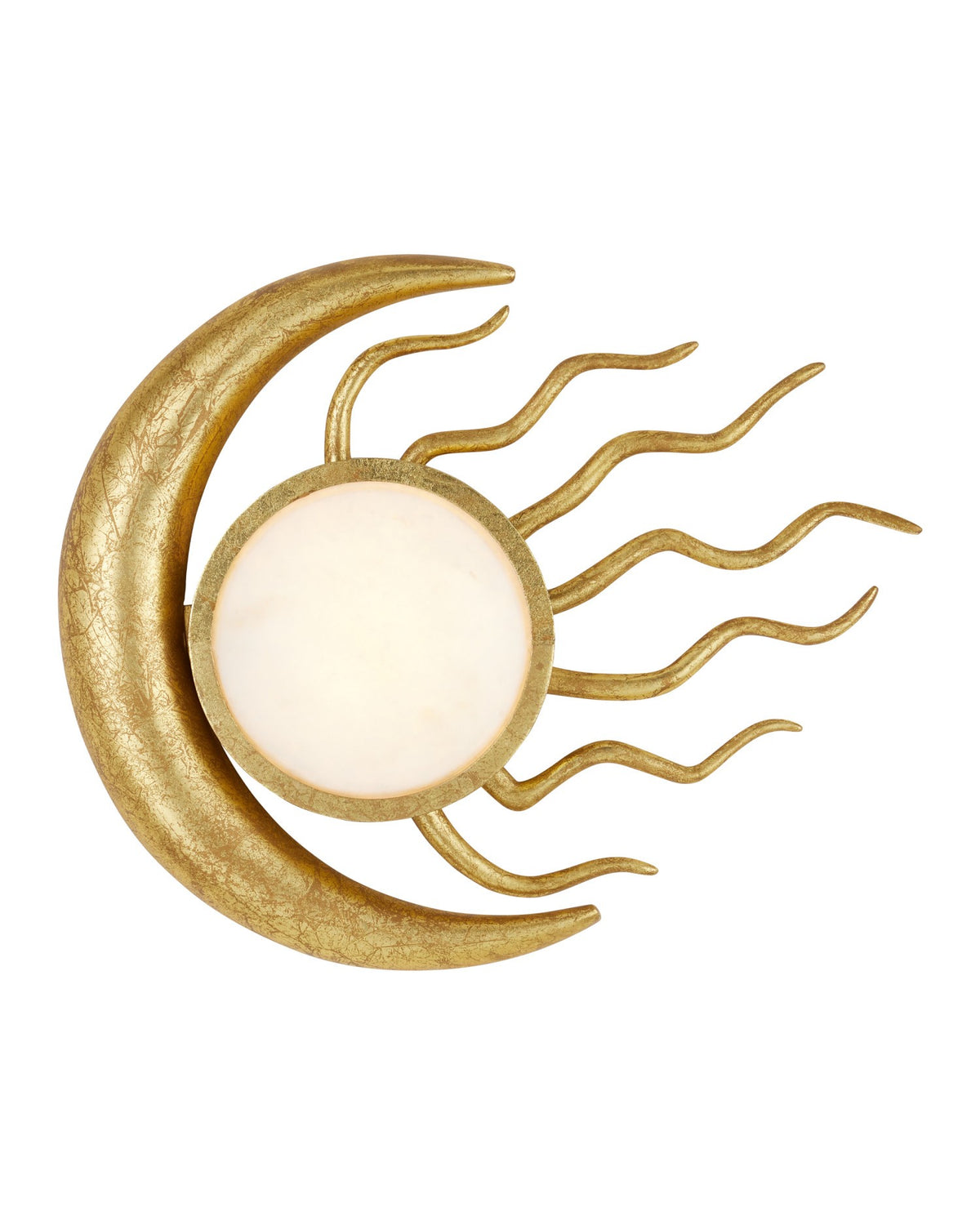 Currey and Company - 5900-0058 - LED Wall Sconce - Tona Wall Sconce - Gold Leaf / White