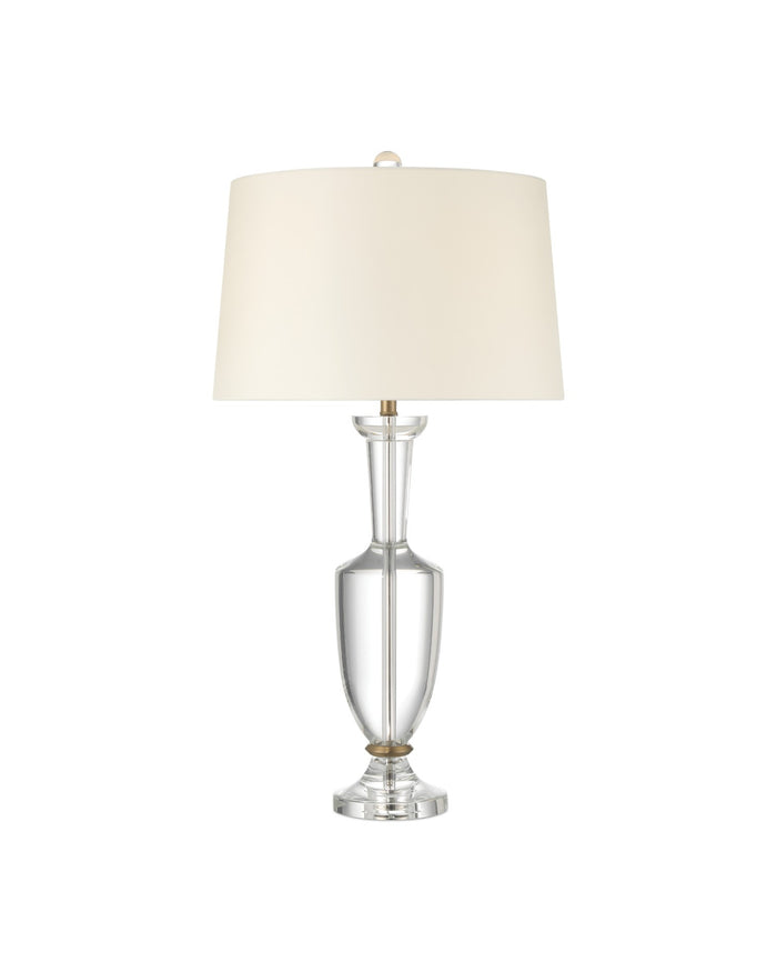 Currey and Company - 6000-1015 - One Light Table Lamp - Classico Table Lamp - Clear / Natural Brass