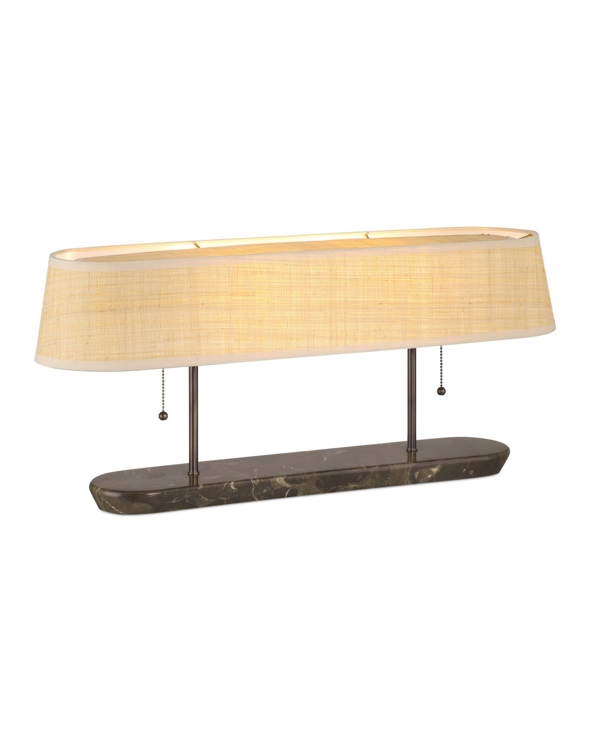 Currey and Company - 6000-1017 - Two Light Table Lamp - Museum Desk Lamp - Dark Bronze / Brown