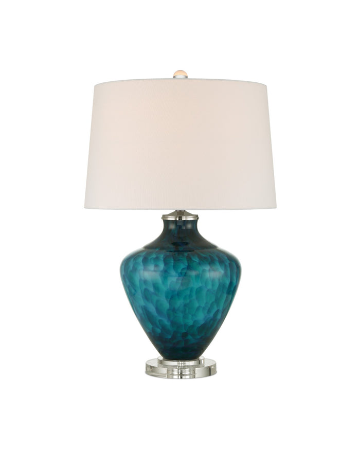 Currey and Company - 6000-1022 - One Light Table Lamp - Sapphire Blue Table Lamp - Blue / Clear