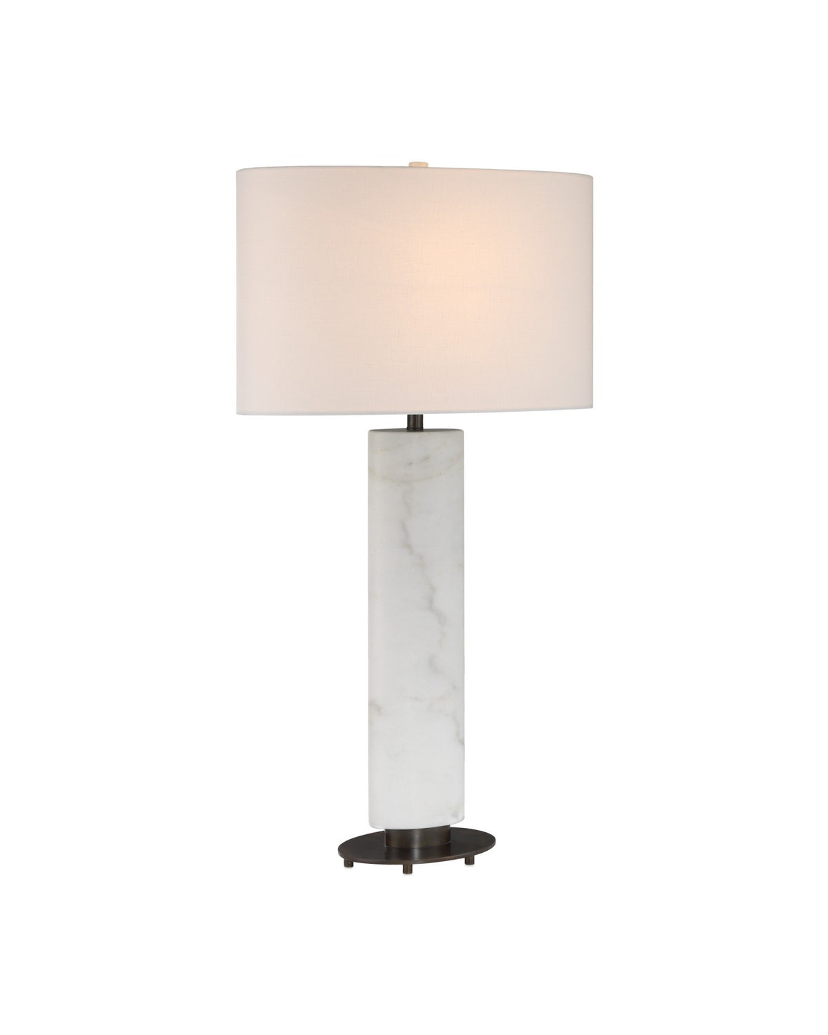 Currey and Company - 6000-1029 - One Light Table Lamp - Stanhope White Table Lamp - White / Bronze
