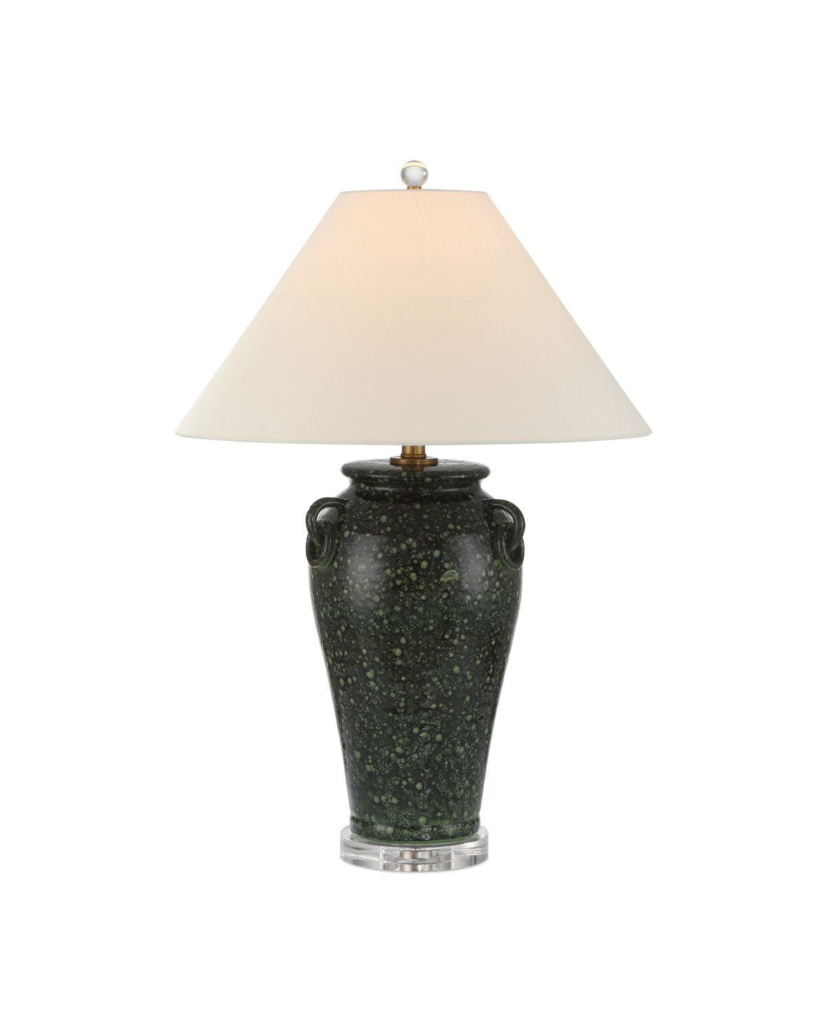 Currey and Company - 6000-1032 - One Light Table Lamp - Junko Green Table Lamp - Green / Clear