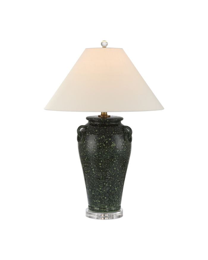 Currey and Company - 6000-1032 - One Light Table Lamp - Junko Green Table Lamp - Green / Clear