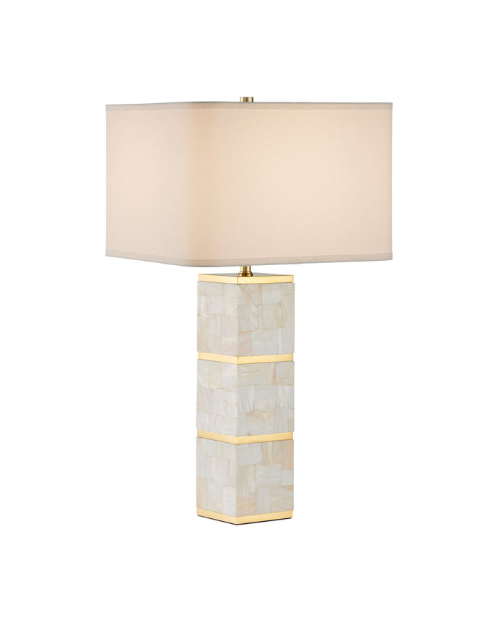 Currey and Company - 6000-1033 - One Light Table Lamp - Casey - Natural / Brass
