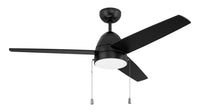 Craftmade - CZY52FB3 - 52" Ceiling Fan - Cozy 52" 3-Blade Ceiling Fan - Flat Black
