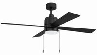 Craftmade - EMCY52FB4-PC - 52" Ceiling Fan - Energy Star McCoy 52" 4 Blade Ceiling Fan - Flat Black