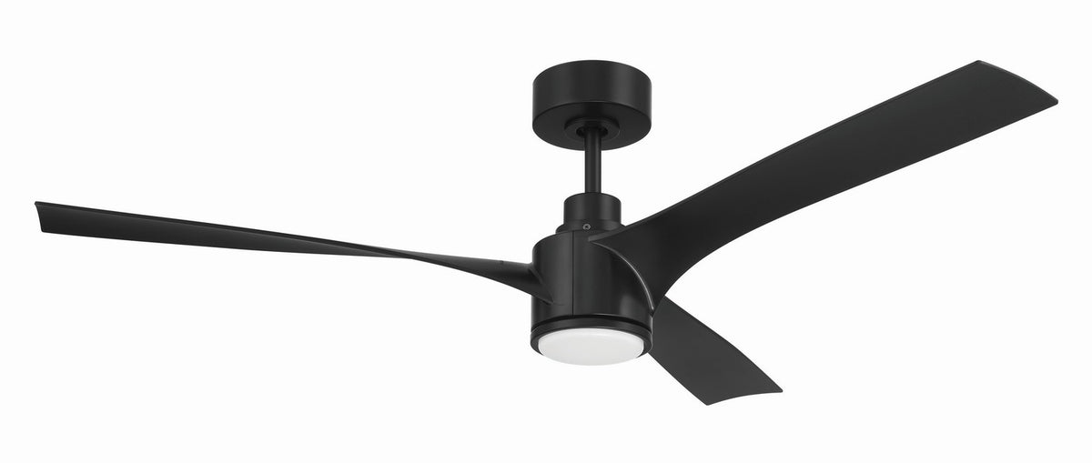 Craftmade - PHB52FB3 - 52" Ceiling Fan - Phoebe 52" In/Outdoor Ceiling Fan - Flat Black