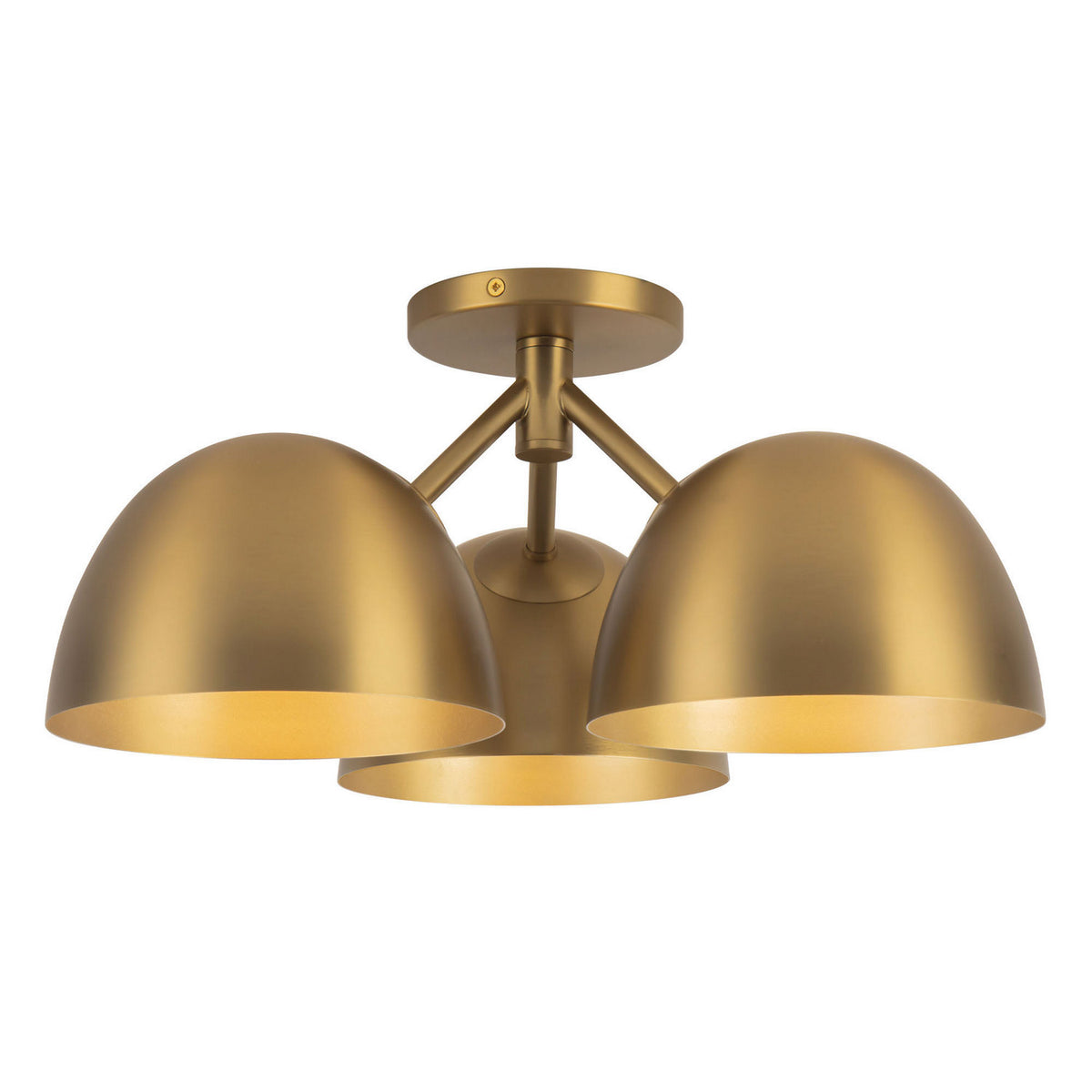 Kuzco Lighting - SF13317-BG - Three Light Semi-Flush Mount - Fosso - Brushed Gold