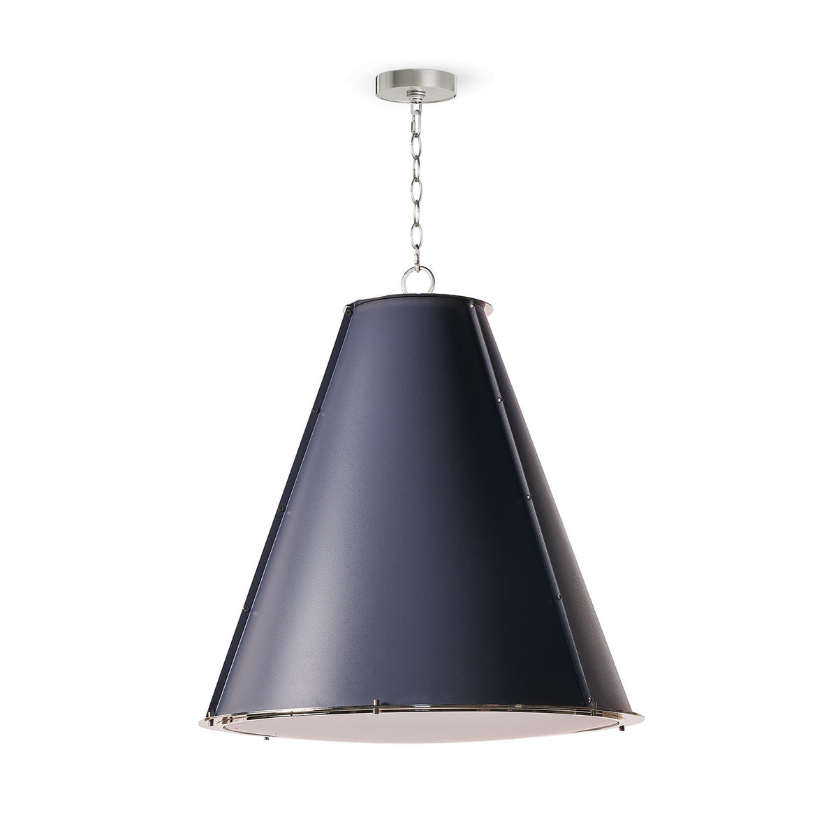 Regina Andrew - 16-1191BLUPN - Three Light Chandelier - French - Blue