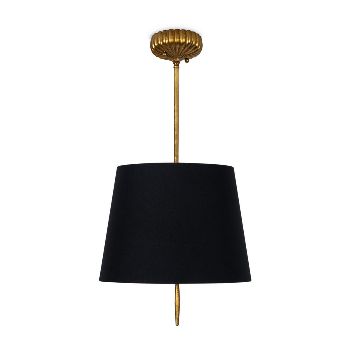 Regina Andrew - 16-1518BLK - Two Light Pendant - Clove - Antique Gold Leaf