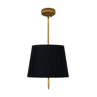 Regina Andrew - 16-1518BLK - Two Light Pendant - Clove - Antique Gold Leaf