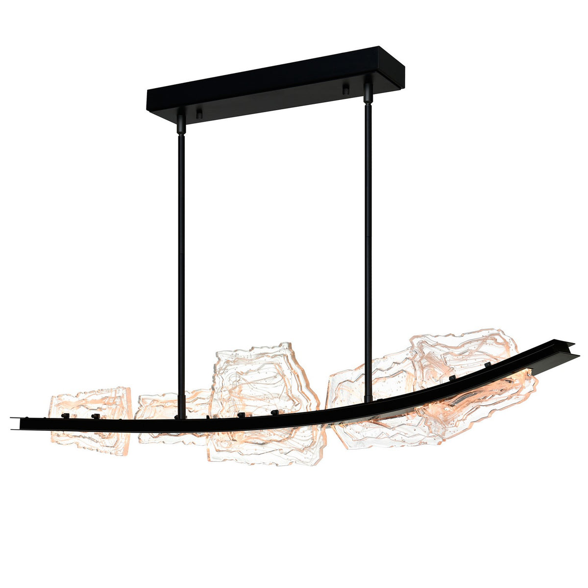 CWI Lighting - 1711P50-5-101 - LED Chandelier - Arcus - Black
