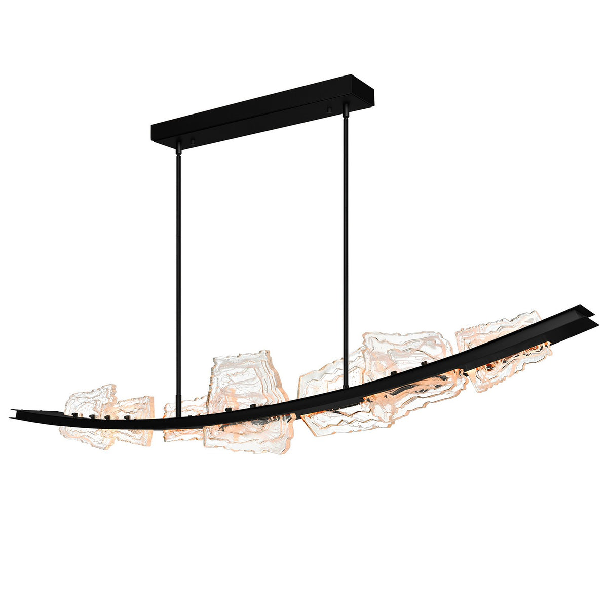 CWI Lighting - 1711P70-7-101 - LED Chandelier - Arcus - Black