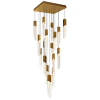 CWI Lighting - 1723P24-17-624 - LED Chandelier - Petra - Brass