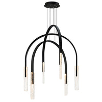 CWI Lighting - 1725P38-6-101 - LED Chandelier - Curva - Black