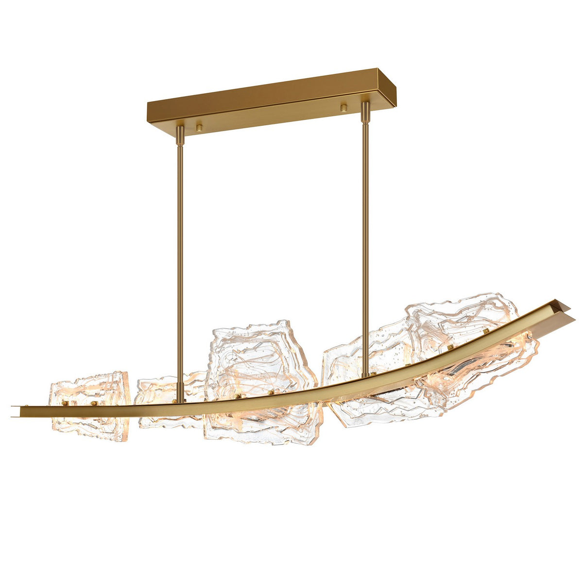 CWI Lighting - 1711P50-5-624 - LED Chandelier - Arcus - Brass