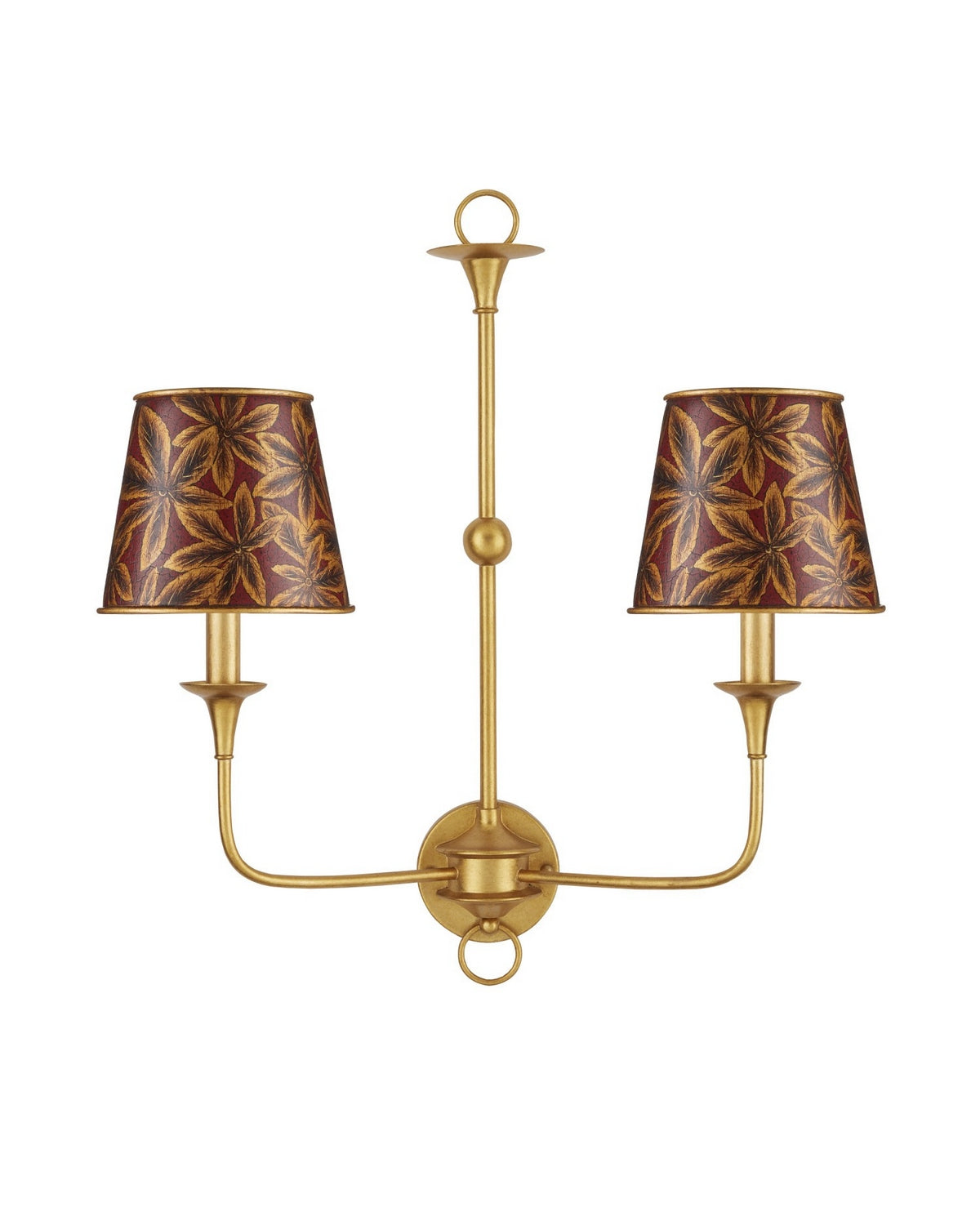 Currey and Company - 0900-0070 - Chandelier Shade - Castagno - Gold/Red