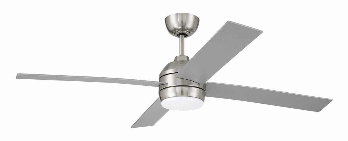 Craftmade - KLS52BNK4 - 52" Ceiling Fan - Kelsey 52" 4-blade Indoor Ceiling Fan - Brushed Polished Nickel