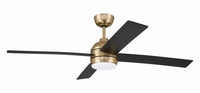 Craftmade - KLS52SB4 - 52" Ceiling Fan - Kelsey 52" 4-blade Indoor Ceiling Fan - Satin Brass