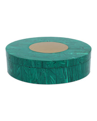 Currey and Company - 1200-1061 - Box - Transformation - Marbled Green/Brushed Brass
