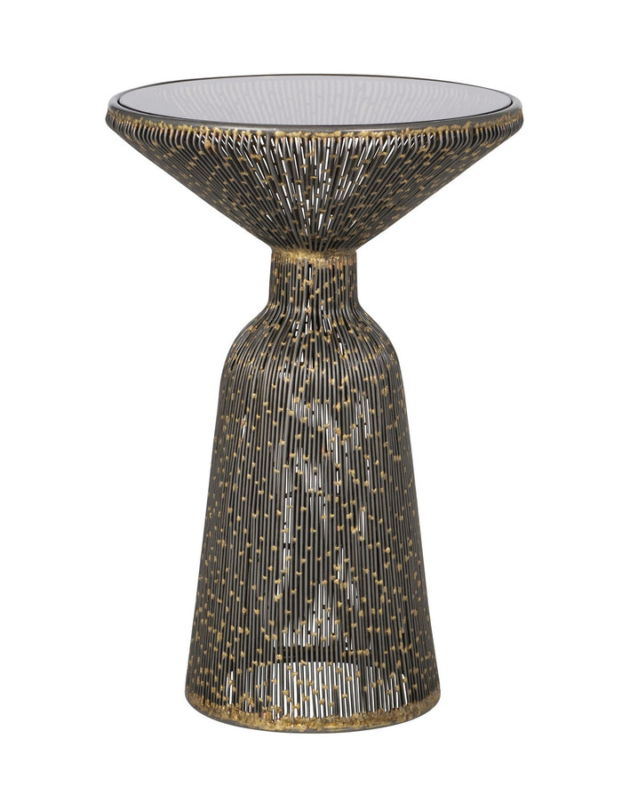 Currey and Company - 4000-0253 - Accent Table - Canopus - Iron/Bronze/Smoke