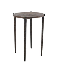 Currey and Company - 4000-0256 - Accent Table - Unity - Antique Bronze/Dark Bronze