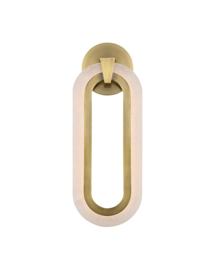 Currey and Company - 5900-0060 - LED Wall Sconce - Aurora - Natural/Polished Antique Brass