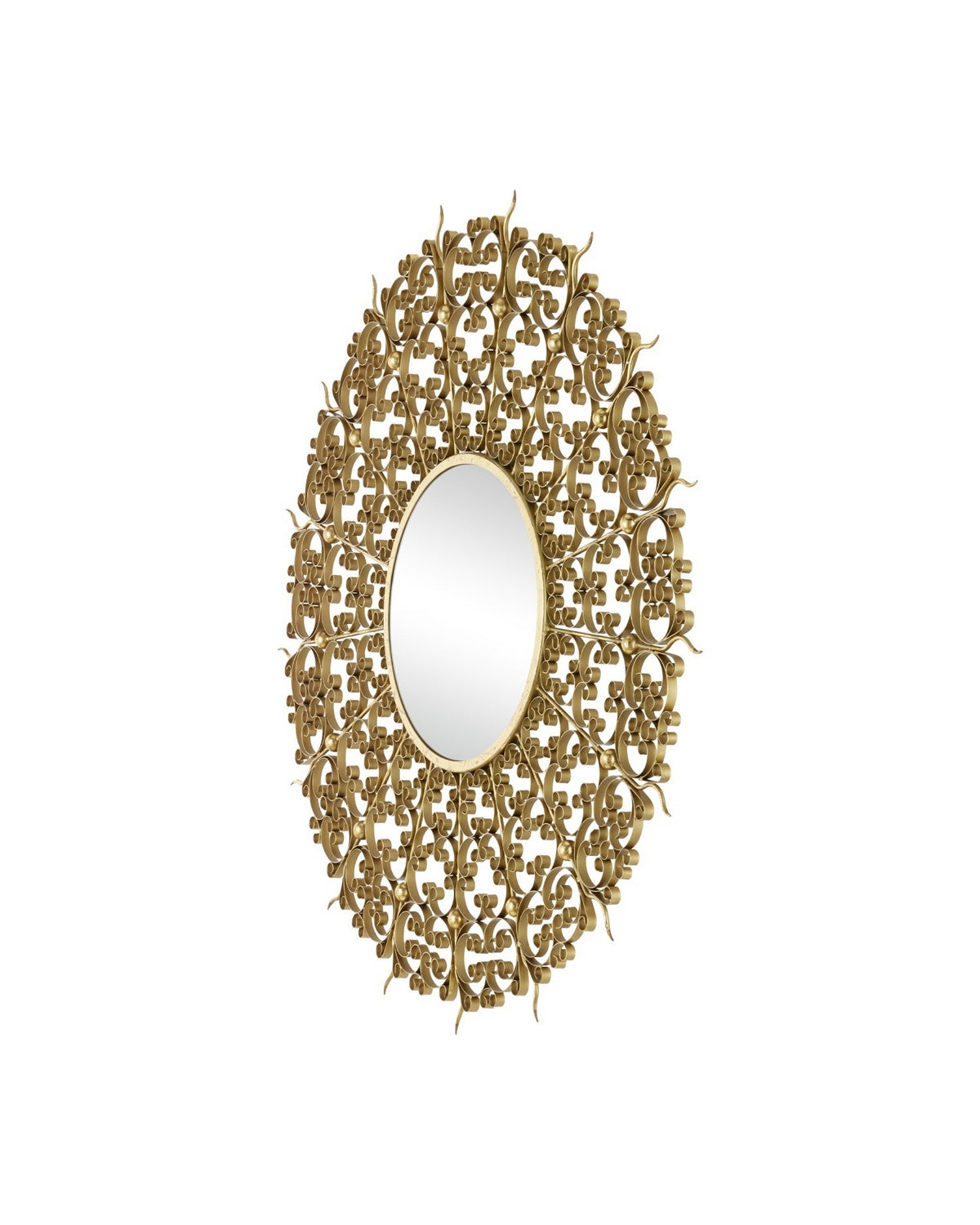 Currey and Company - 1000-0165 - Mirror - Levain - Gold Leaf