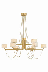 Corbett Lighting - 578-47-VB - LED Chandelier - Bunda - Vintage Brass