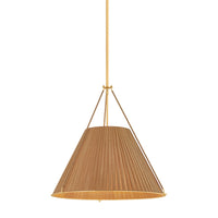 Hudson Valley - 1144-AGB - Four Light Pendant - Sunside - Aged Brass