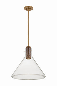 Hudson Valley - 1619-PBR - One Light Pendant - West Hill - Patina Brass