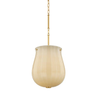 Hudson Valley - 3113-AGB - One Light Pendant - Nevins - Aged Brass