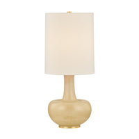Hudson Valley - L2951-AGB/CTR - One Light Table Lamp - Plum Point - Aged Brass