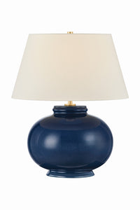 Hudson Valley - L3422-AGB/CPE - One Light Table Lamp - Moodus - Aged Brass