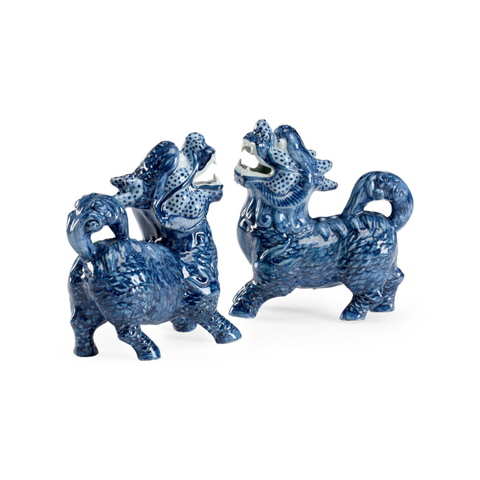 Chelsea House Blue Foo Dogs (Pr)