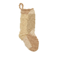 Design Shop Tan Quiet Night Stocking, 6" X 19"