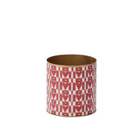 Design Shop Red Hearts on Repeat Vase, 4.5" X 4.75", Set of 6.
