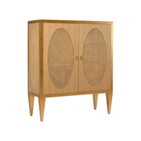 Chelsea House Petite Caned Bar Cabinet