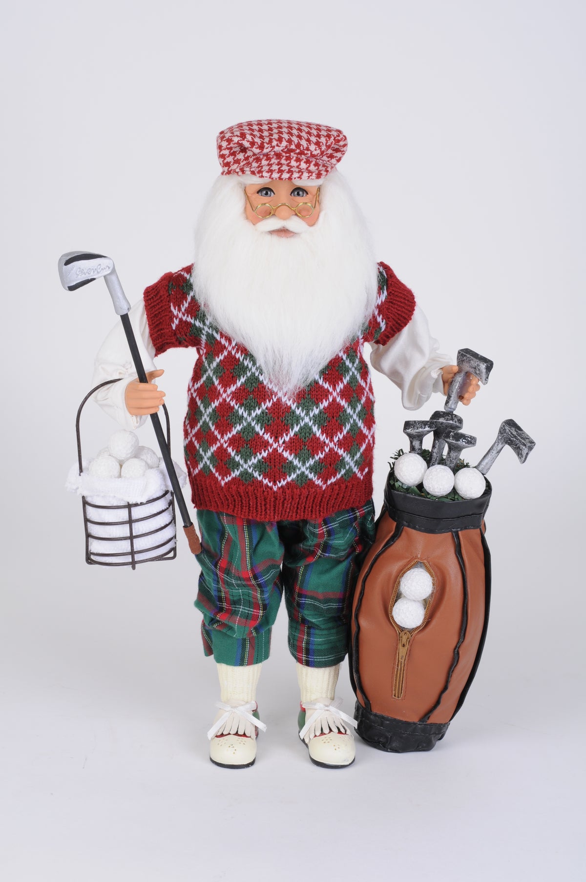 Karen Didion Golf Santa with Basket
