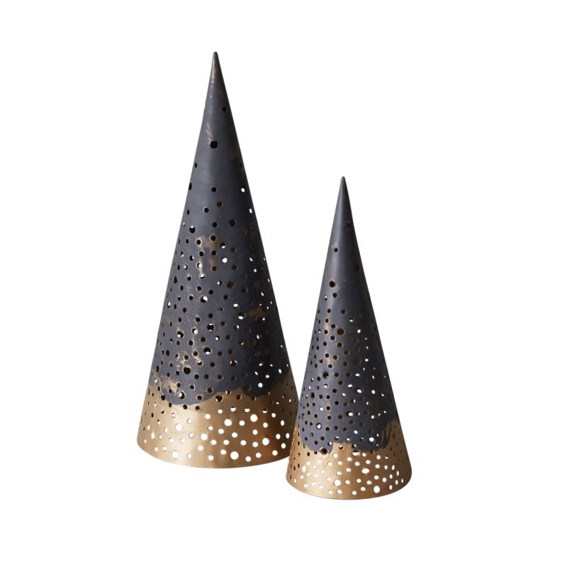 Design Shop Black Alfie Tree, 3.5" X 8.75", Set of 4.
