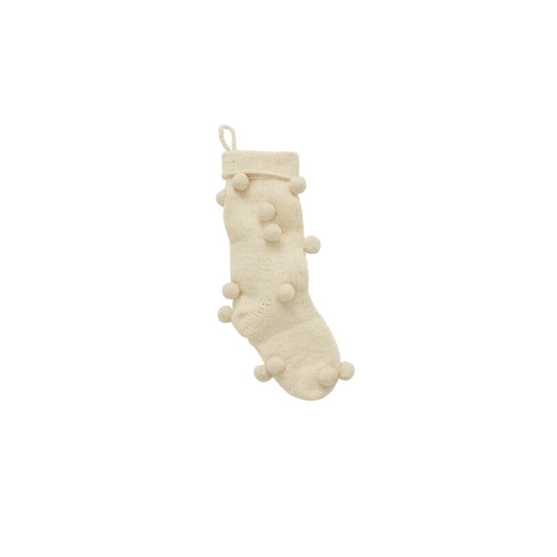 Design Shop Off-White Nordic Stocking, 6.25" X 18".