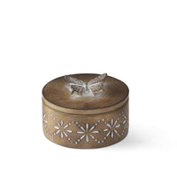 Design Shop Brown Resin Lidded Containers, Set of 3