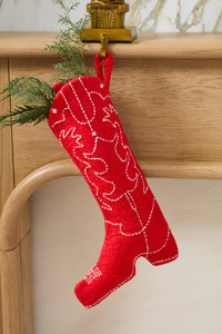 Design Shop Cowboy Boot Christmas Stocking 10"x 19"
